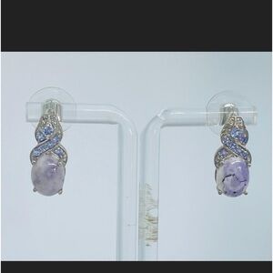 Utah Tiffany stones in sterling silver earrings